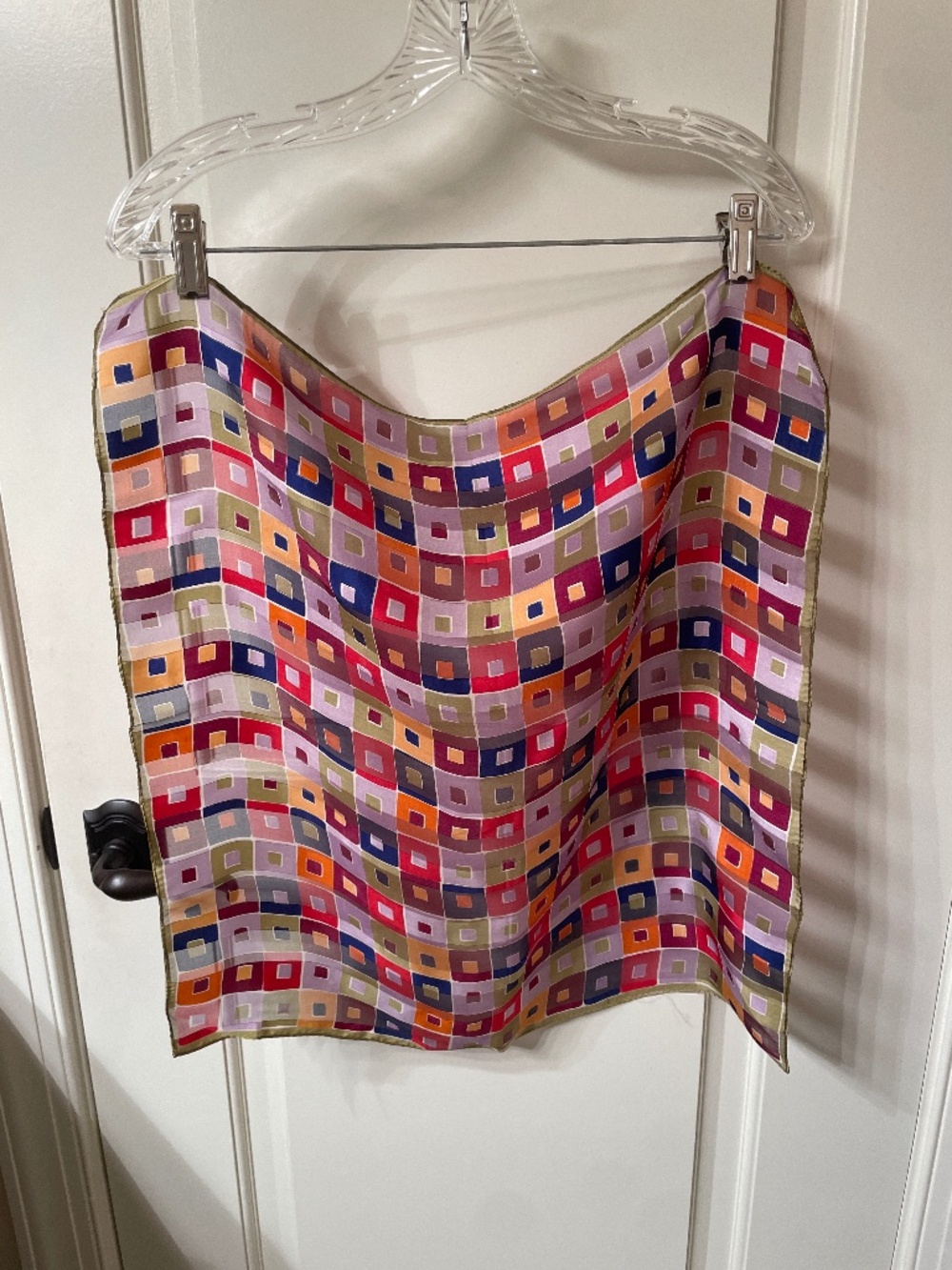 Polyester multicolored scarf